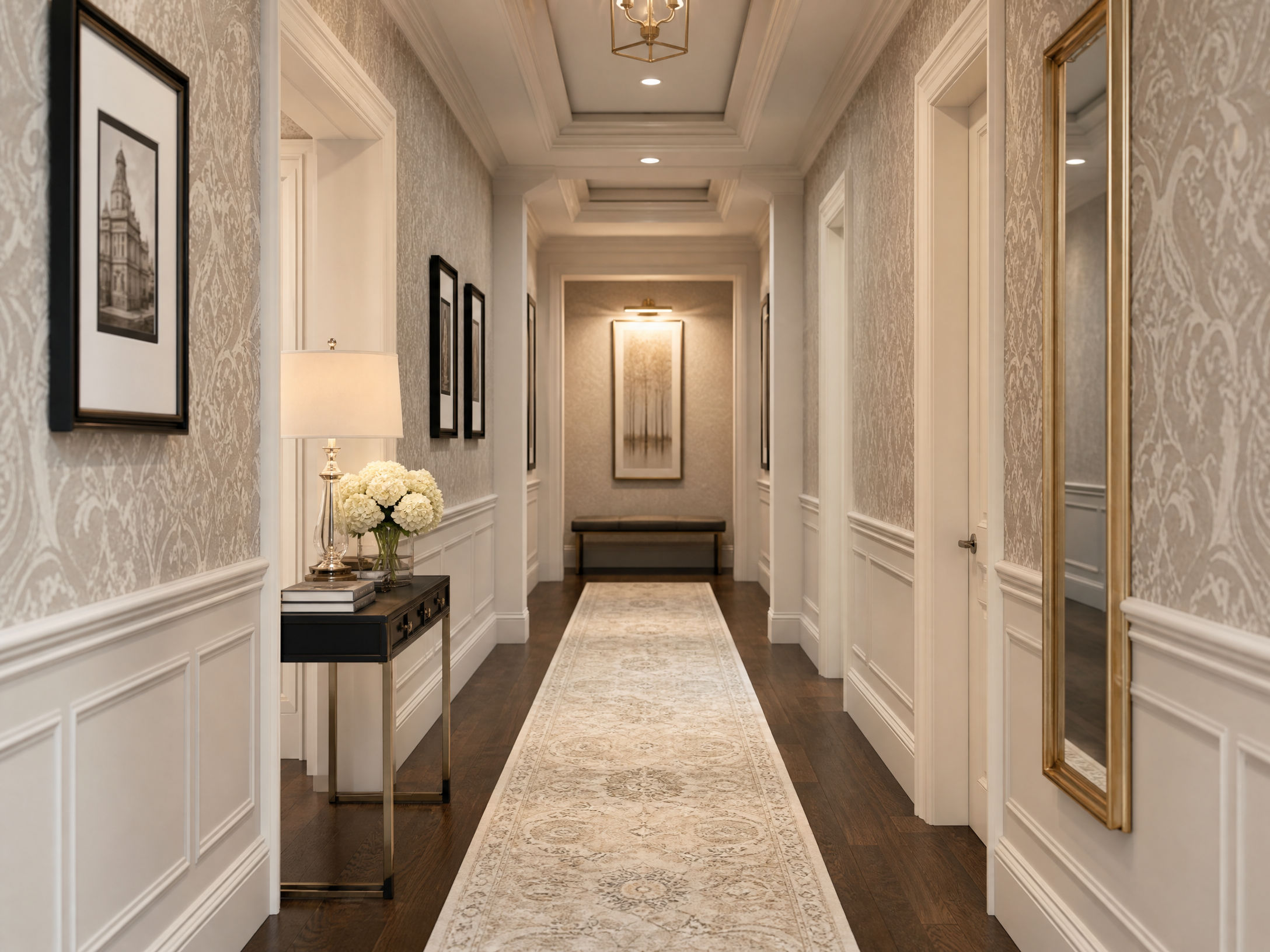 Elegant Hallway Wallpaper